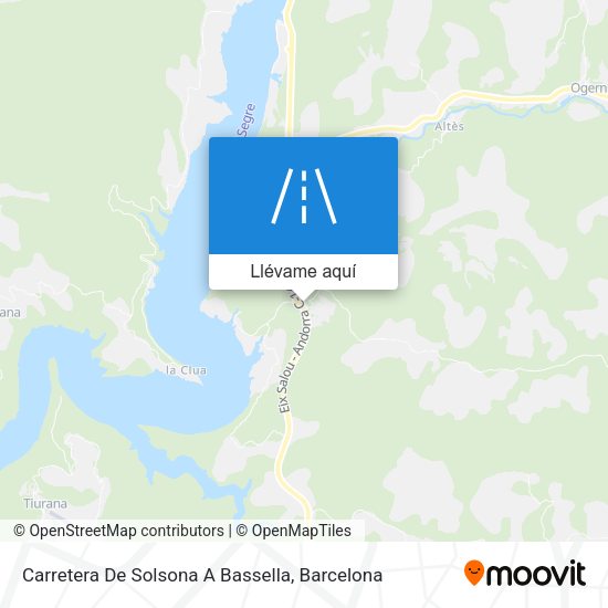 Mapa Carretera De Solsona A Bassella