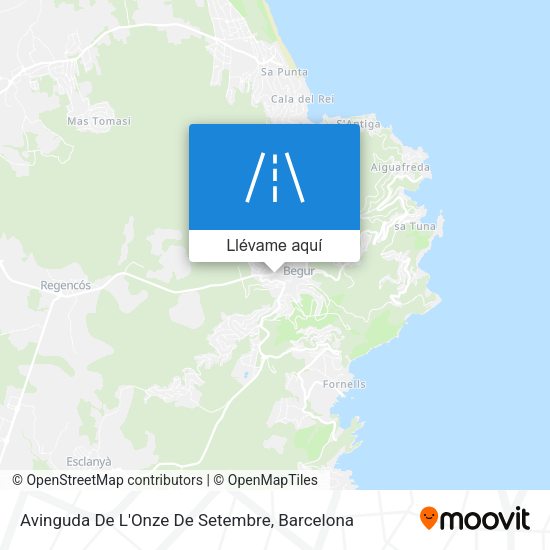 Mapa Avinguda De L'Onze De Setembre