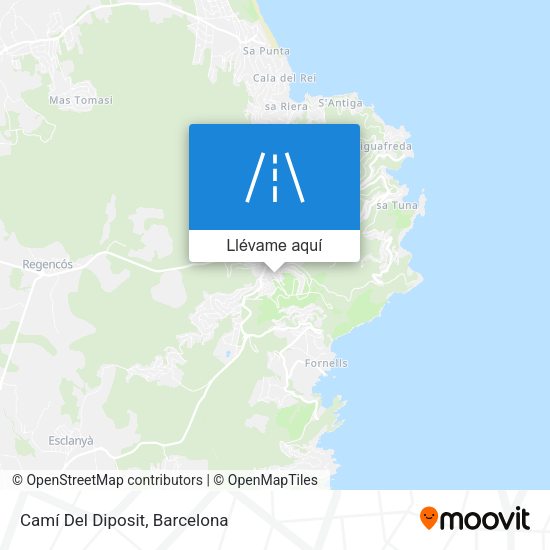 Mapa Camí Del Diposit