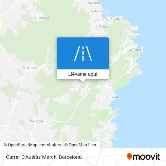 Mapa Carrer D'Ausiàs March