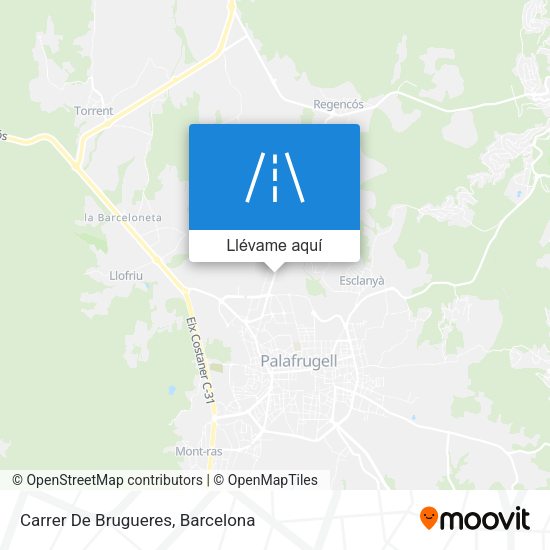 Mapa Carrer De Brugueres