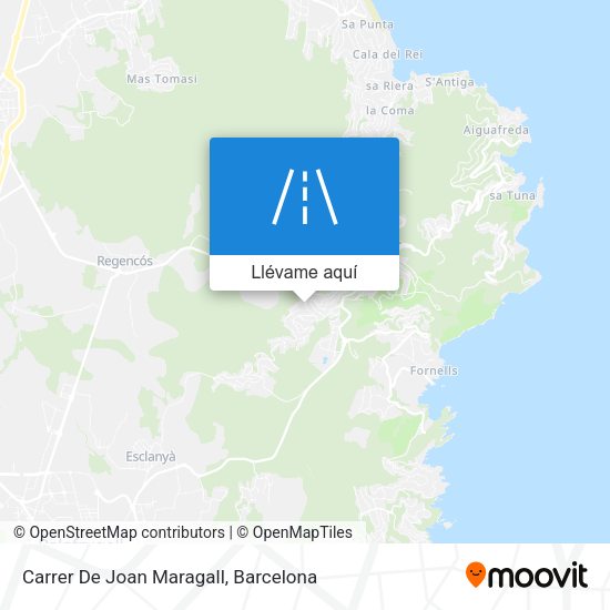 Mapa Carrer De Joan Maragall
