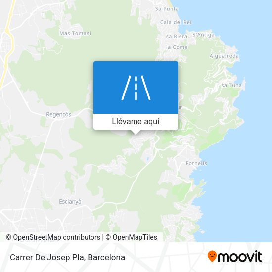 Mapa Carrer De Josep Pla