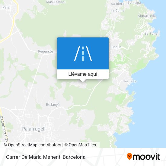 Mapa Carrer De María Manent