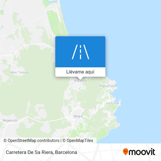 Mapa Carretera De Sa Riera