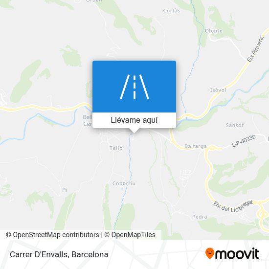 Mapa Carrer D'Envalls