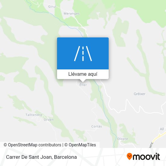 Mapa Carrer De Sant Joan