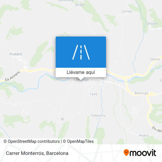 Mapa Carrer Monterrós