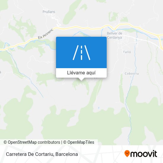 Mapa Carretera De Cortariu