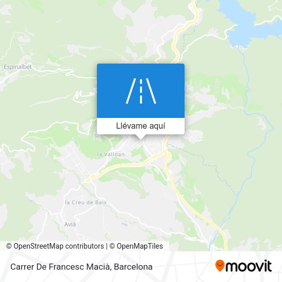 Mapa Carrer De Francesc Macià