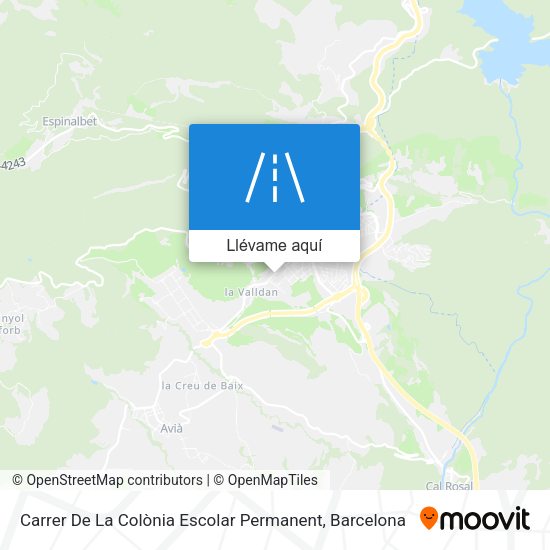 Mapa Carrer De La Colònia Escolar Permanent