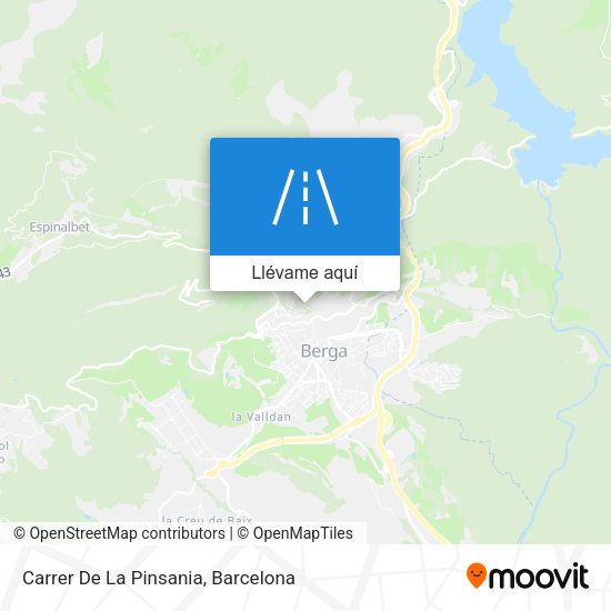 Mapa Carrer De La Pinsania