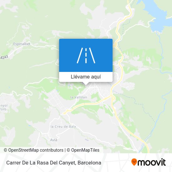 Mapa Carrer De La Rasa Del Canyet