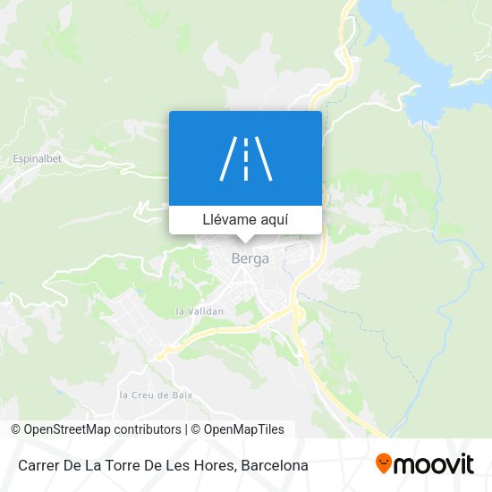 Mapa Carrer De La Torre De Les Hores
