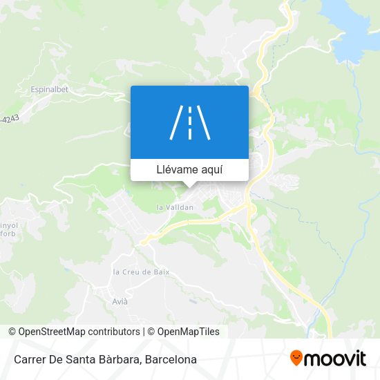 Mapa Carrer De Santa Bàrbara