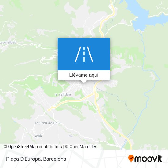 Mapa Plaça D'Europa