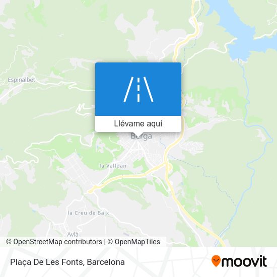 Mapa Plaça De Les Fonts