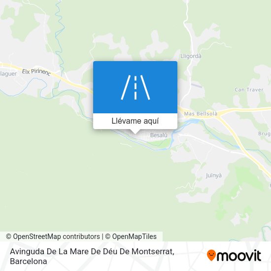 Mapa Avinguda De La Mare De Déu De Montserrat