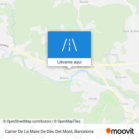 Mapa Carrer De La Mare De Déu Del Mont