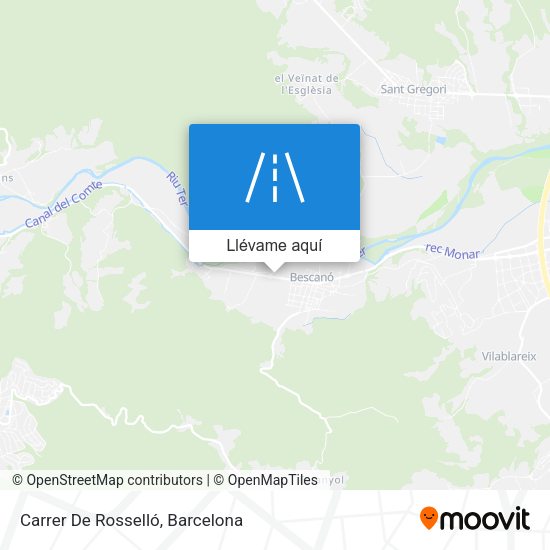 Mapa Carrer De Rosselló