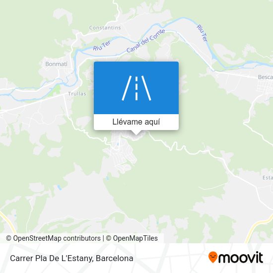 Mapa Carrer Pla De L'Estany