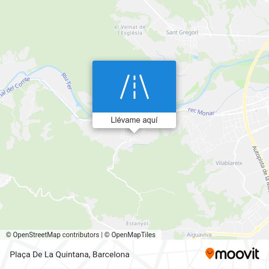 Mapa Plaça De La Quintana