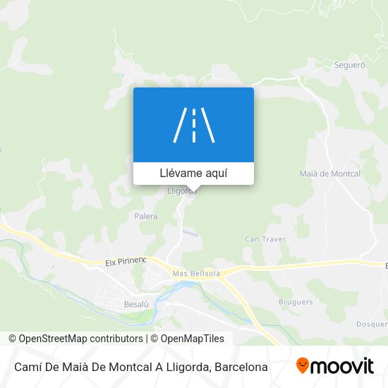 Mapa Camí De Maià De Montcal A Lligorda