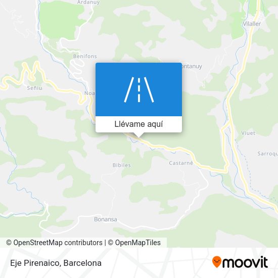 Mapa Eje Pirenaico