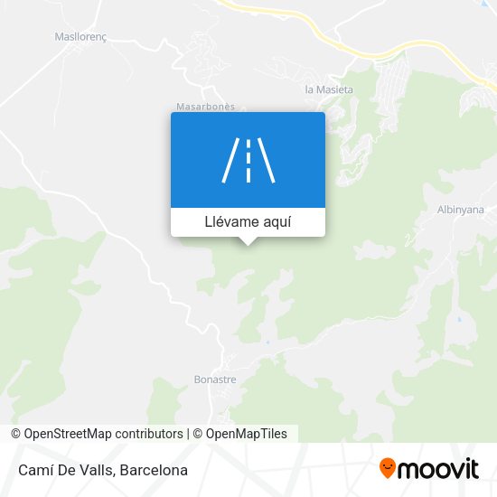 Mapa Camí De Valls