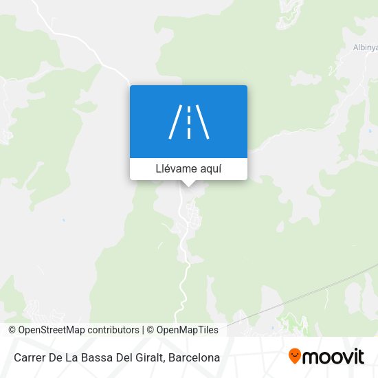 Mapa Carrer De La Bassa Del Giralt
