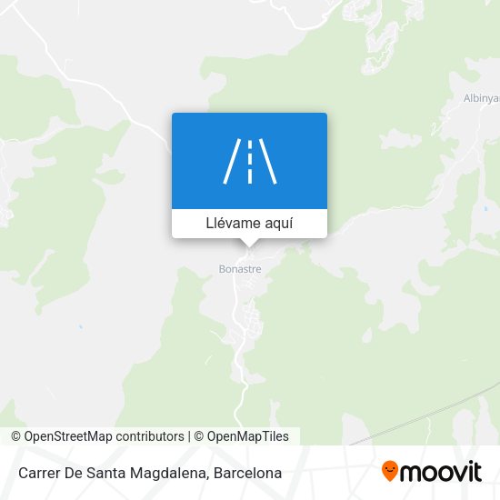 Mapa Carrer De Santa Magdalena