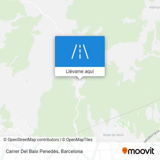 Mapa Carrer Del Baix Penedès