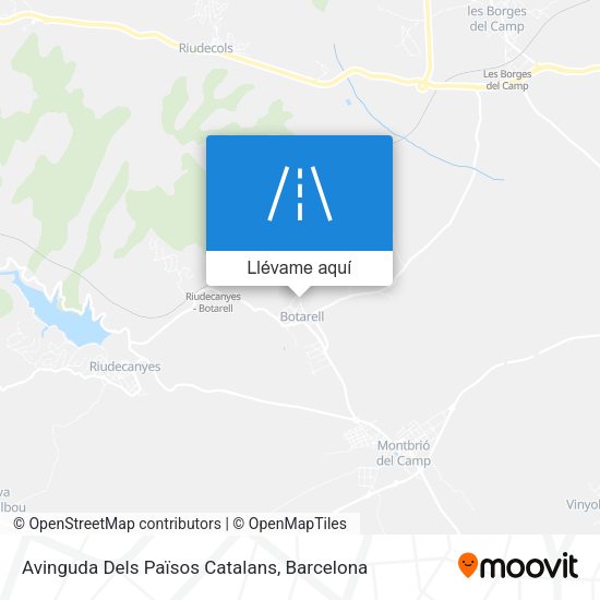 Mapa Avinguda Dels Països Catalans