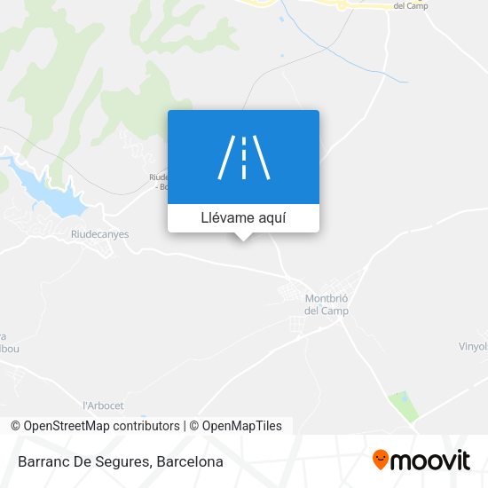 Mapa Barranc De Segures