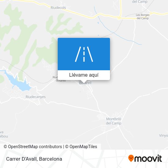 Mapa Carrer D'Avall
