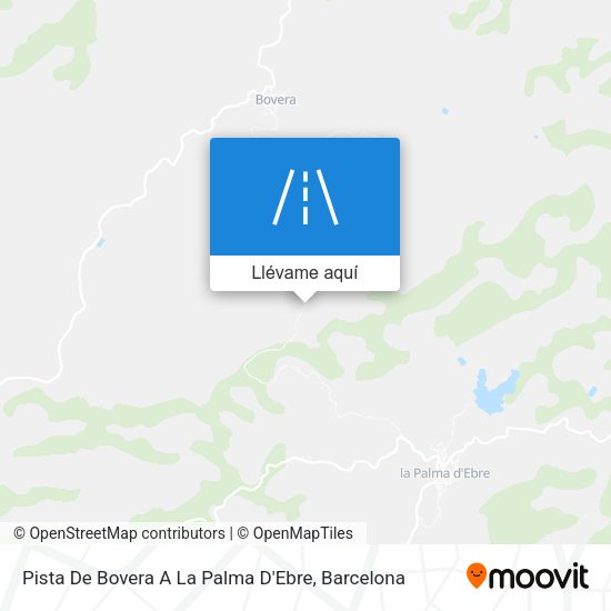 Mapa Pista De Bovera A La Palma D'Ebre