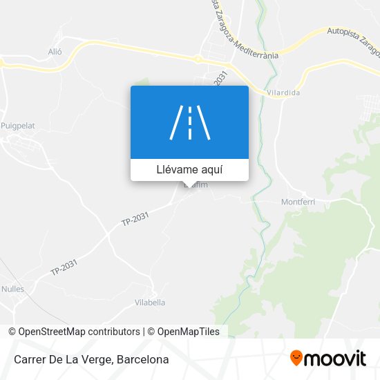 Mapa Carrer De La Verge