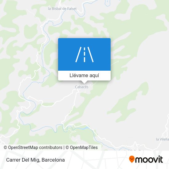 Mapa Carrer Del Mig