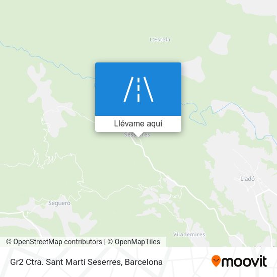 Mapa Gr2 Ctra. Sant Martí Seserres