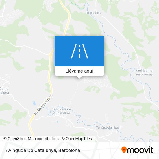 Mapa Avinguda De Catalunya