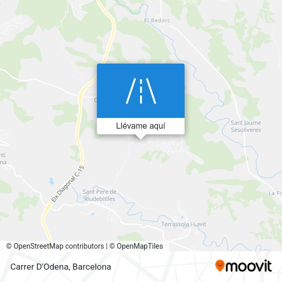 Mapa Carrer D'Odena