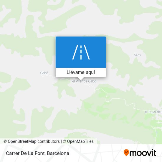 Mapa Carrer De La Font