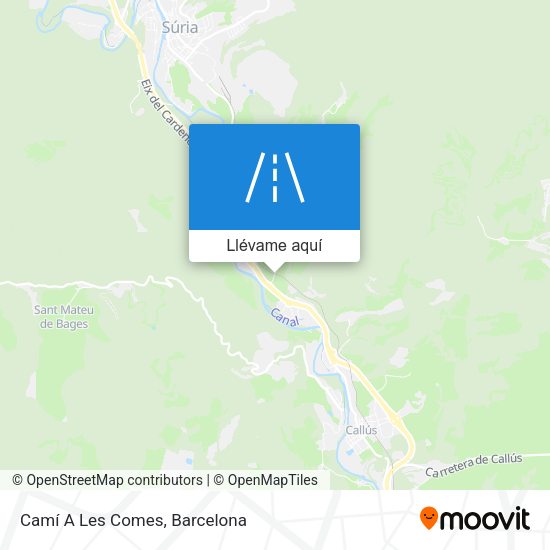 Mapa Camí A Les Comes
