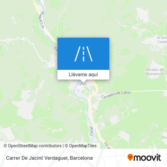 Mapa Carrer De Jacint Verdaguer