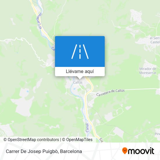Mapa Carrer De Josep Puigbò