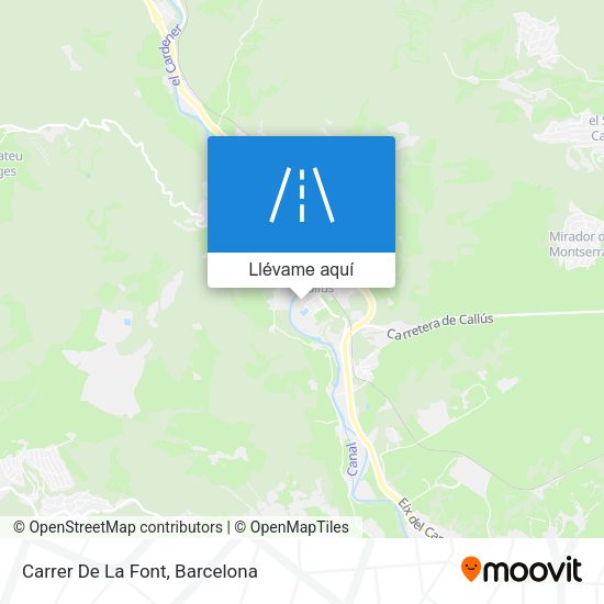Mapa Carrer De La Font