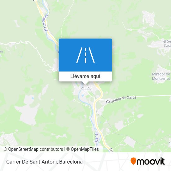 Mapa Carrer De Sant Antoni