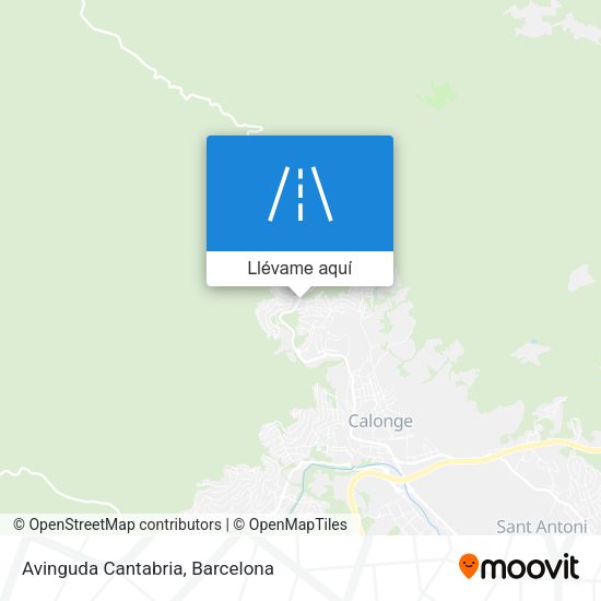 Mapa Avinguda Cantabria