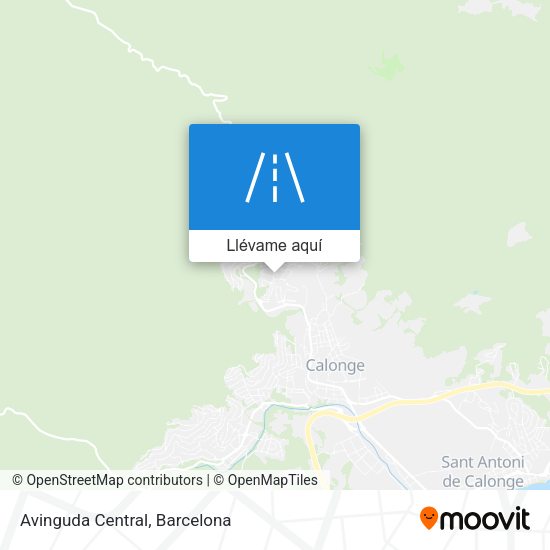 Mapa Avinguda Central