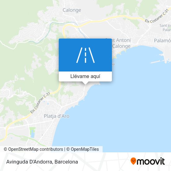 Mapa Avinguda D'Andorra